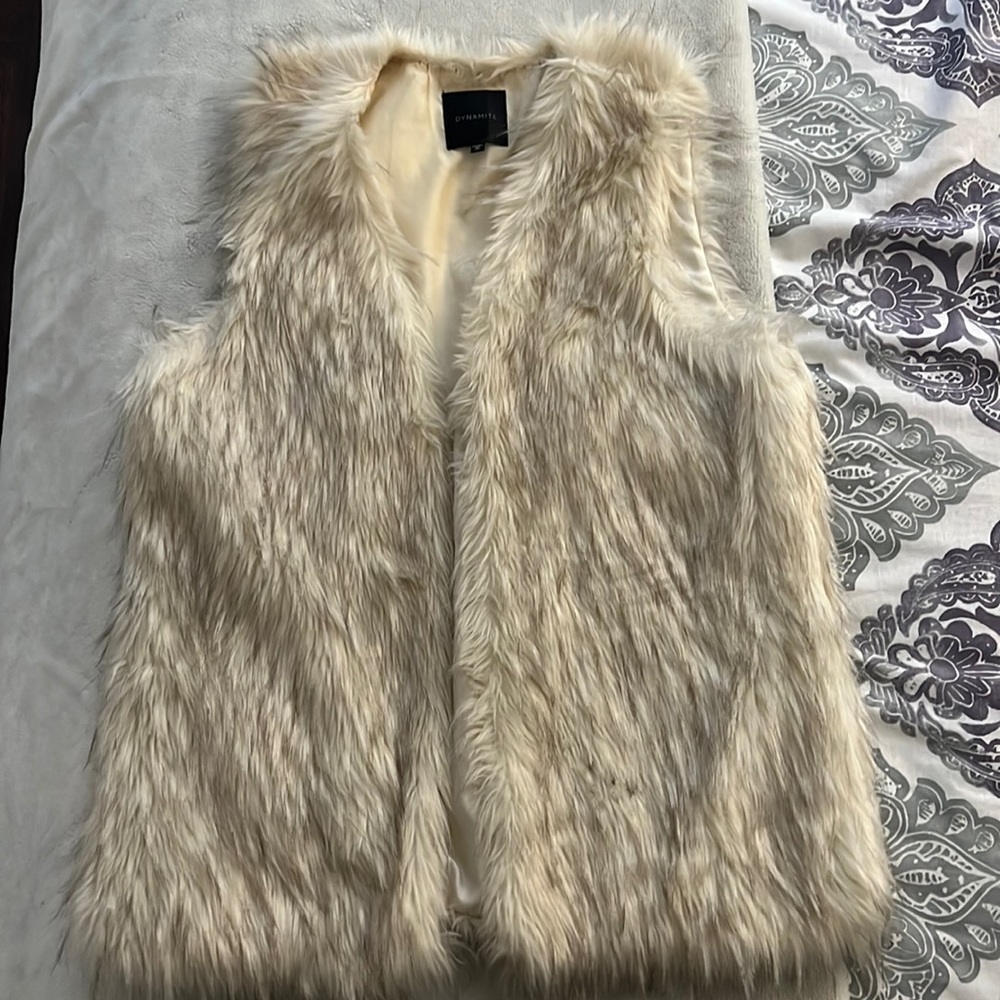 Dynamite faux fur vest